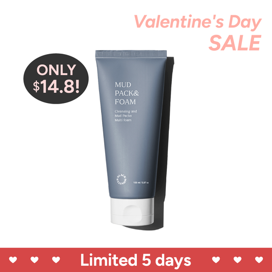 Black Mud Pack and Foam | Cleanse & Gentle Exfoliate